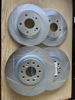 Acura Integra Type S 24-25-26 Front & Rear Slot Only Rotors Ceramic Brake Pads