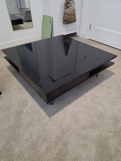 Modern Black Coffee Table pickup today