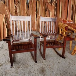 RUSTIC ROCKING CHAIRS 