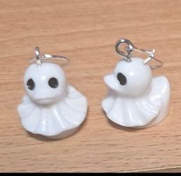 Halloween duck earrings