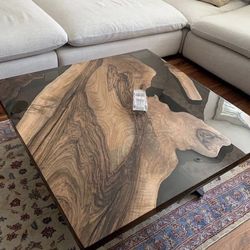 Epoxy Wood Coffee Table 