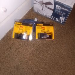 2 DeWalt 18 Volt Battery Pack. New