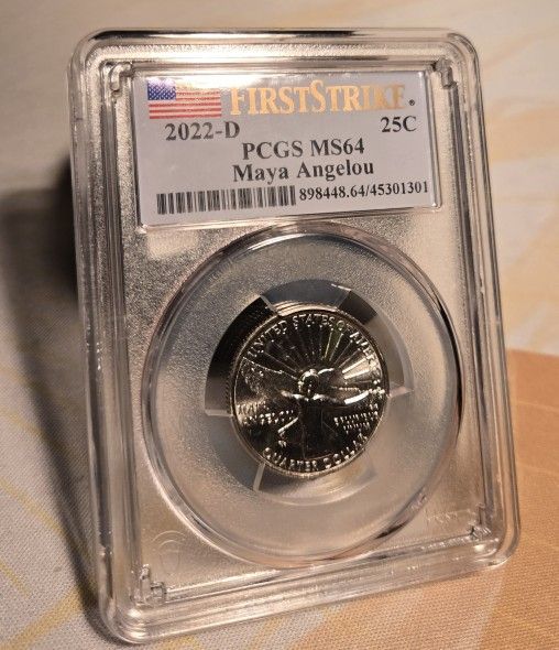 PCGS MS64 Maya Angelou Quarter