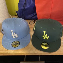 Fitted New Era Dodgers Anniversary Badge Hats