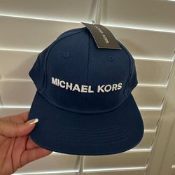Michael Kors River Blue Baseball Hat Adjustable