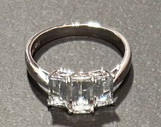 Aquamarine Sterling Silver Ring