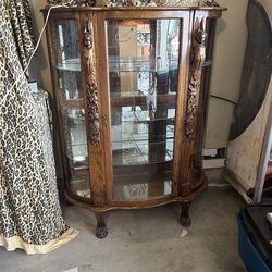 Curio cabinet solid oak