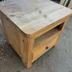 Wood End Table For Sale 