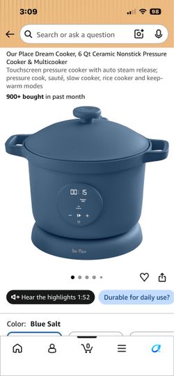 6qt Ceramic Pressure/Multi Cooker