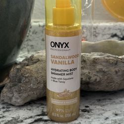 ONYX Sandalwood Vanilla Hydrating body mist