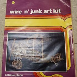 Wire n' Junk Art Kit - Antique Plane $20