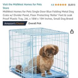 Midwest Blue Dog Crate