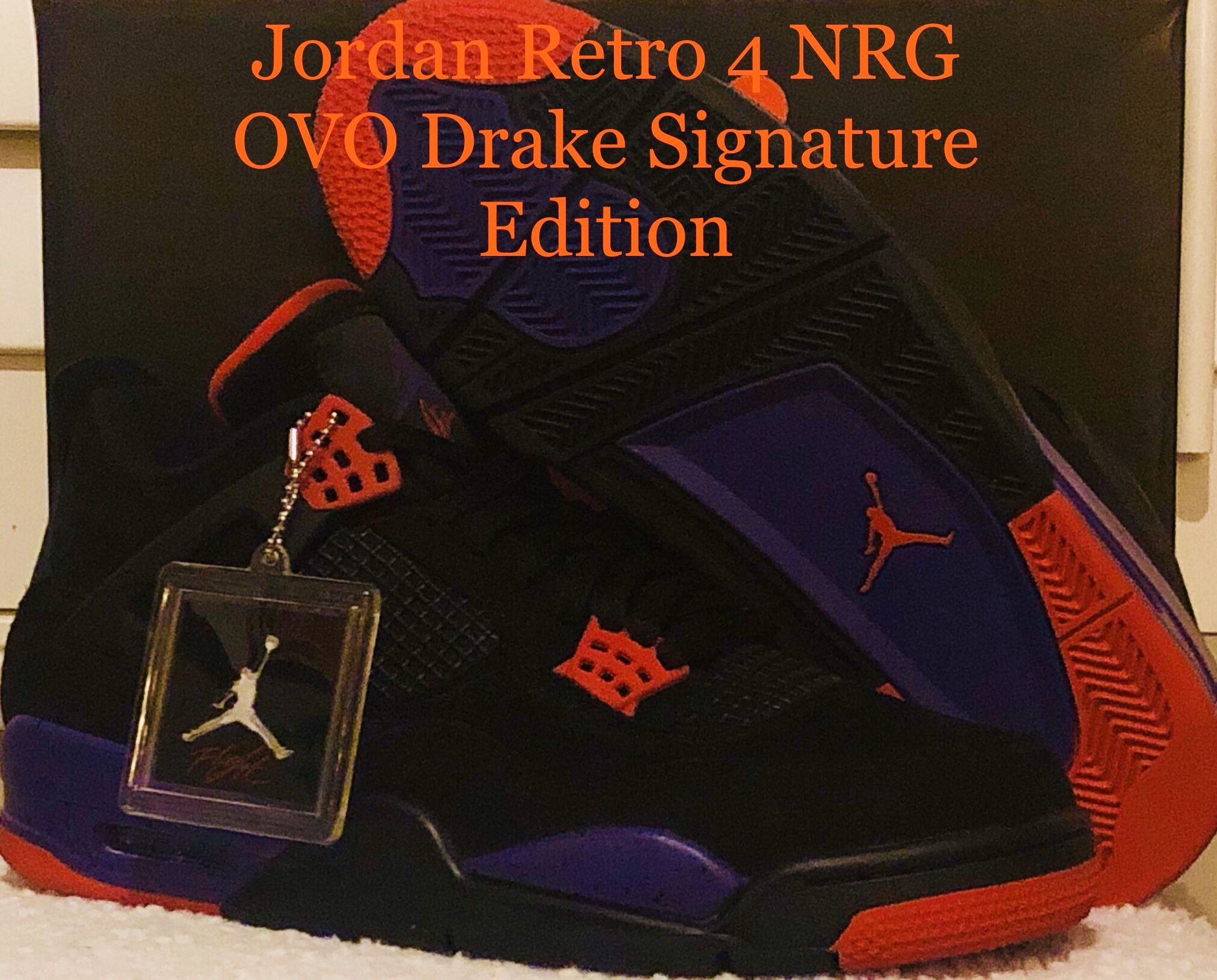 Jordan Retro 4 NRG OVO Drake Signature Edition “Raptors”