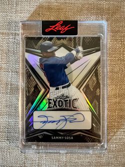 Sammy Sosa Auto Baseball Card