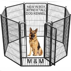 24" H 6 Panels Heavy Duty Dog Kannel Fance