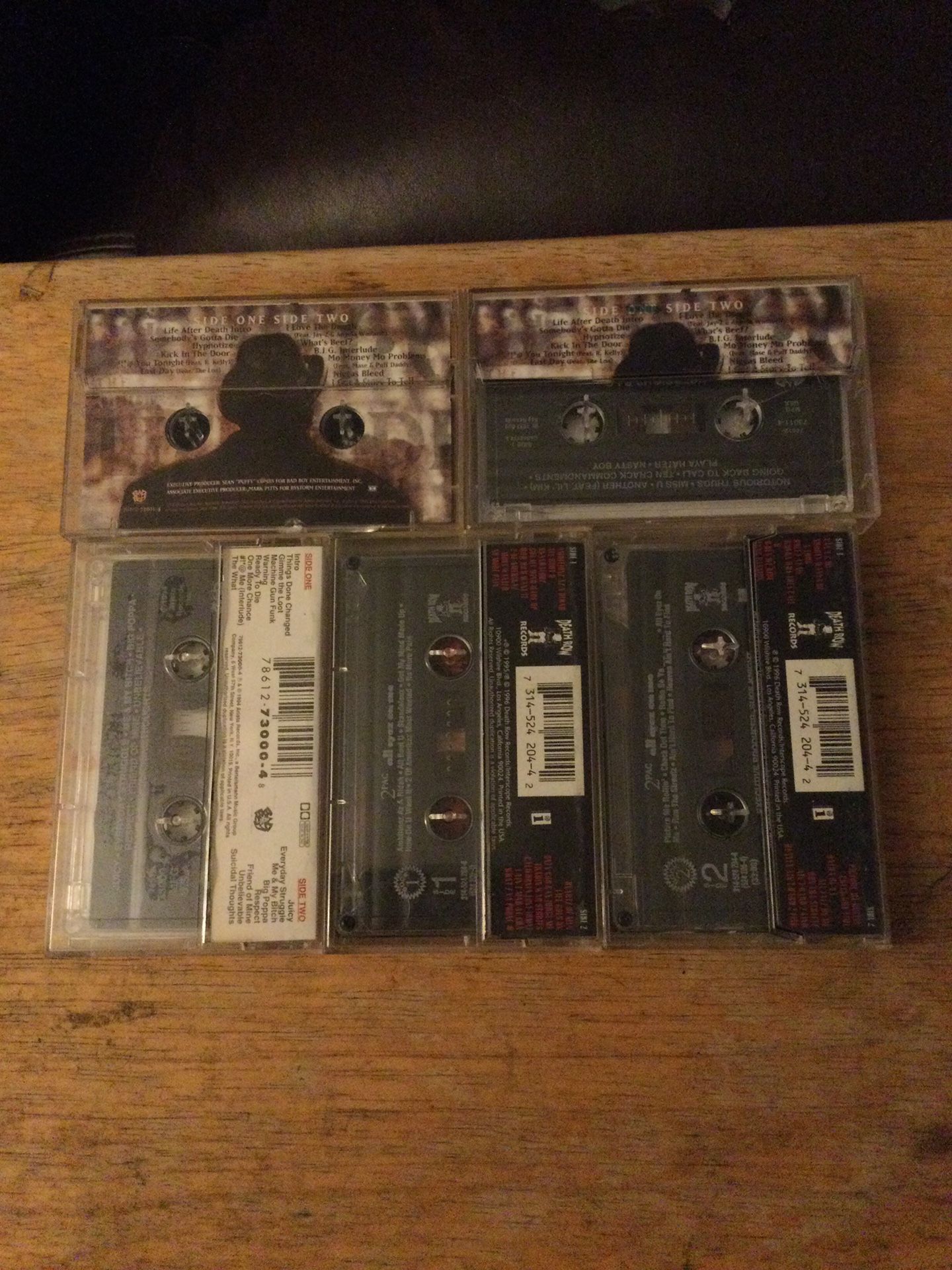 Notorious Big 2pac Cassettes 
