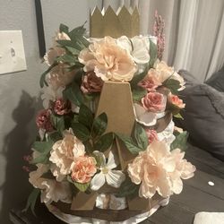Custom made diaper cakes 3 tier