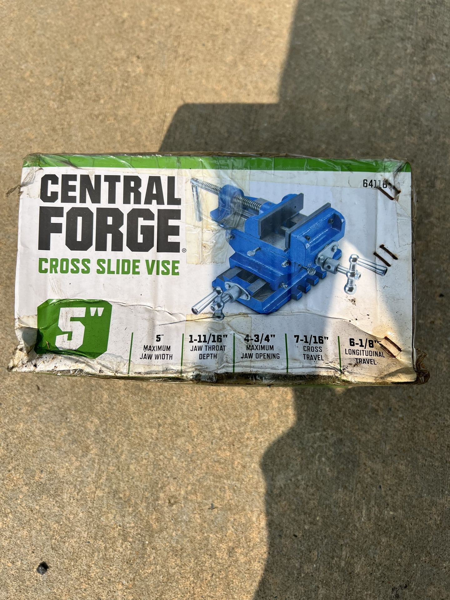central forge cross slide vise 5in