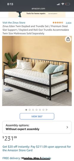 Twin Bed Frame With Trundle