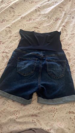 Maternity denim shorts size:S