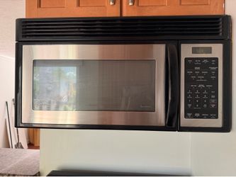 GE Profile EMO3000CSS04 Black and Stainless Steel Over-the-Range Microwave