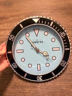 NEW Invicta pro diver wall clock (tiffany blue/black)