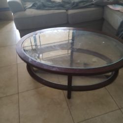 Glass Coffee Table 2 Matching End Tables