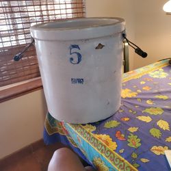 vintage  ruckels stoneware  5.     with handles