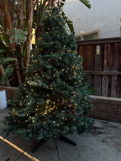 7ft Christmas Tree with Lights - Works Great