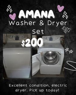 Amana Washer & Dryer Set