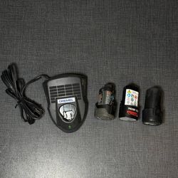 Dremel 12V Battery Charger + RIDGID 12V Batteries Lot