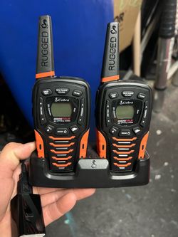 Cobra rugged walkie talkies /two radios