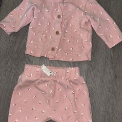 Carters 0-3M Baby Girl Set 