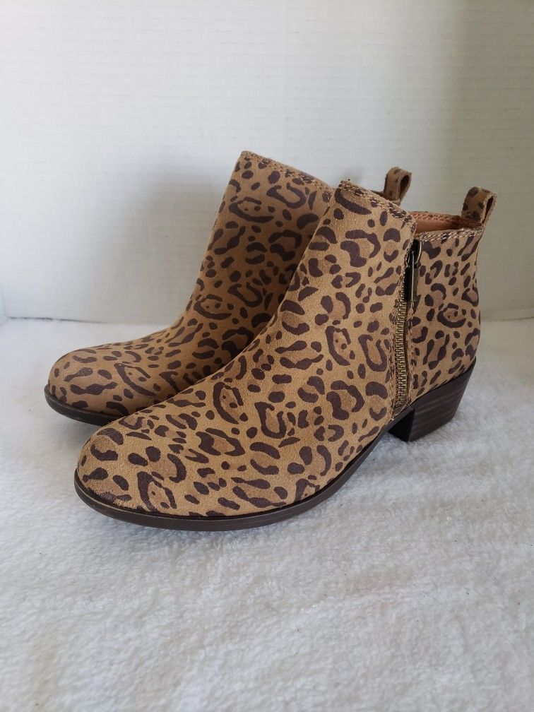 Boots - Lucky Brand Leather Ankle Boots