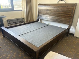 King size Bed Frame With Box Springs 