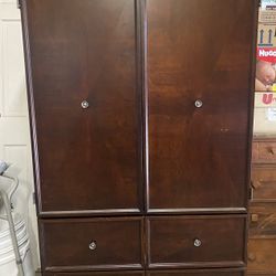 Solid Cherry Wood Armoire