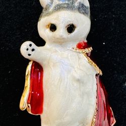 Whimsical “Medieval Knight” Cat Pin/Brooch -WEAR YOUR STORY