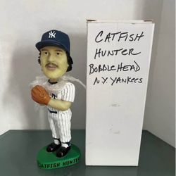Catfish Hunter NY Yankees Bobblehead 