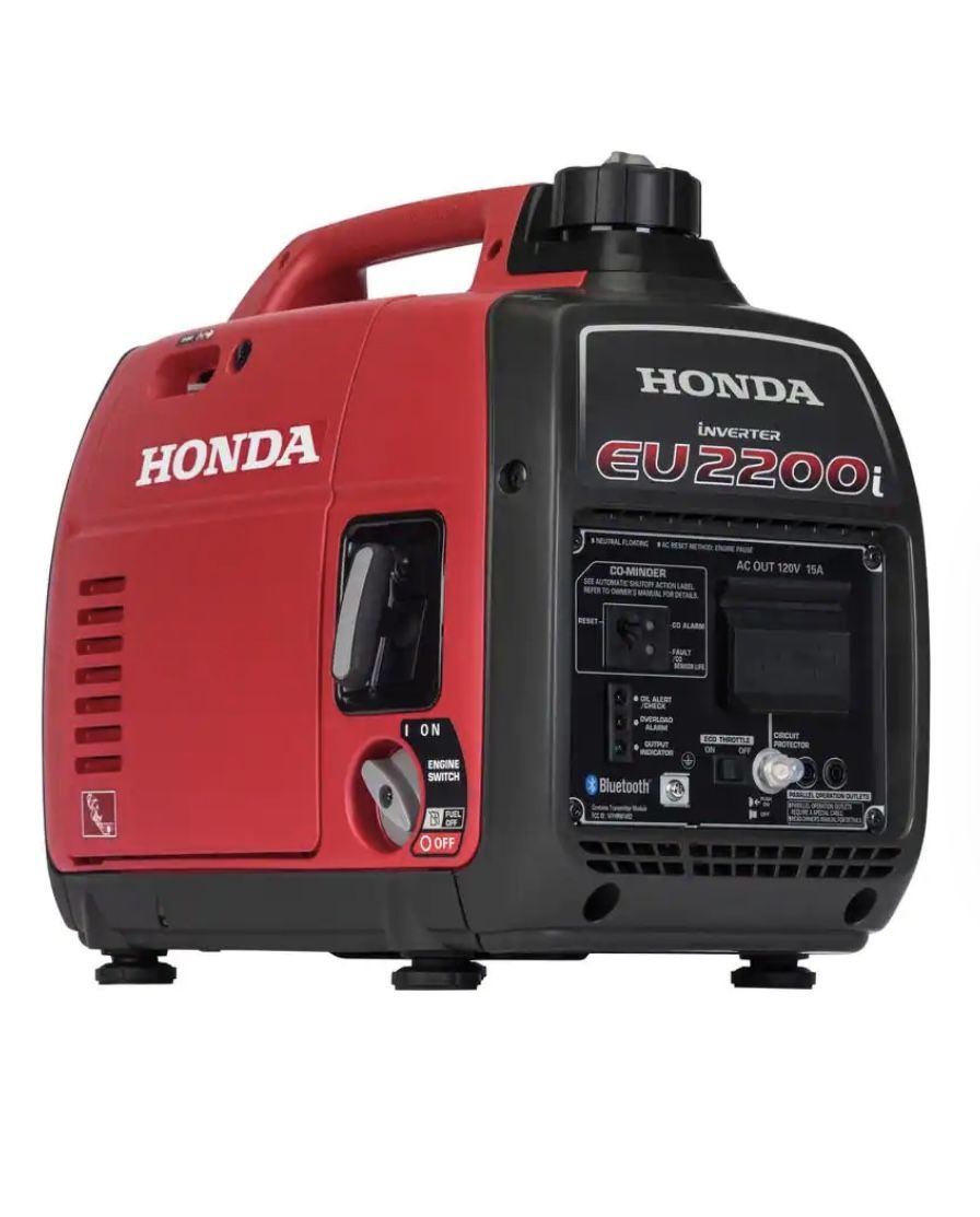 2200-Watt Remote Stop/Recoil Start Bluetooth Super Quiet Gasoline Powered Inverter Generator with Advanced CO Shutdown