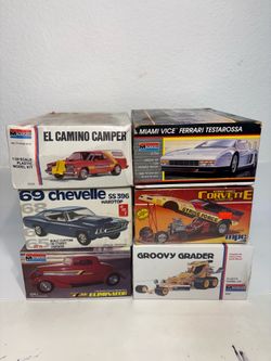 Vintage car model kits monogram mpc amt