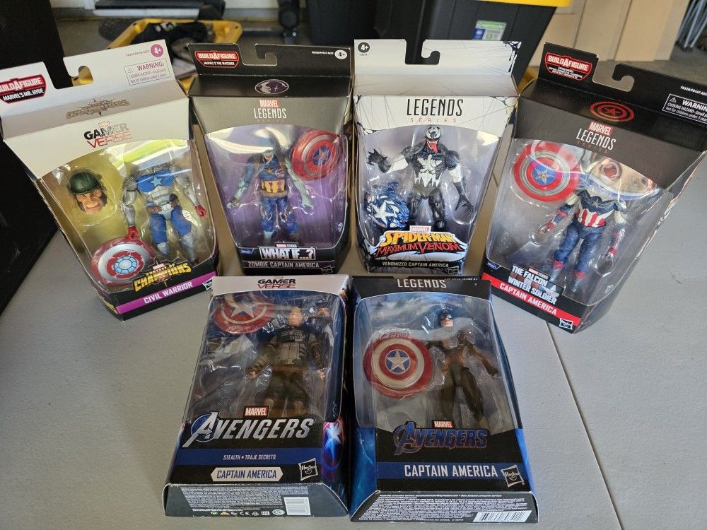 Marvel Legends Captain America Lot