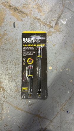 three and one impact flip socket set two-piece