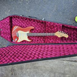 Eleca Electric Guitar With Coffin Case