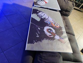 Two Chimps Thinking Canvases