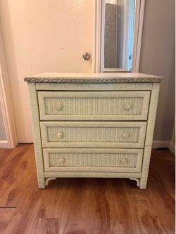 Vintage Wicker Dresser