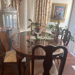 Oval Oak Dining Room Table