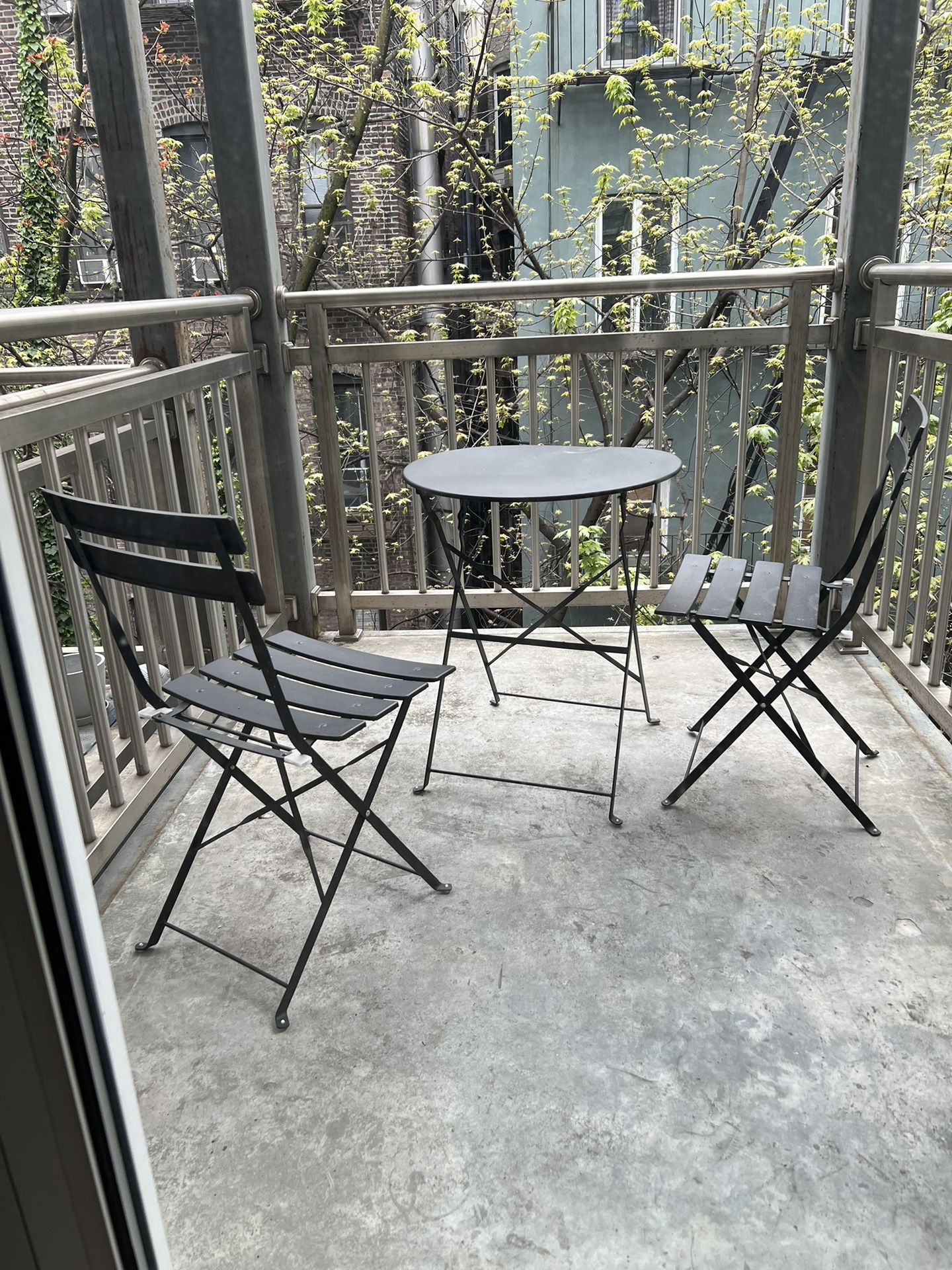 Outdoor Patio Furniture (Chairs + Table) - (Originally $300)