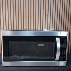 Whirlpool 2.1 cu. ft. Over-the-Range Microwave with Steam cooking in Fingerprint Resistant Stainless Steel (Open Box Item) (WMH53521HZ-D-7275)