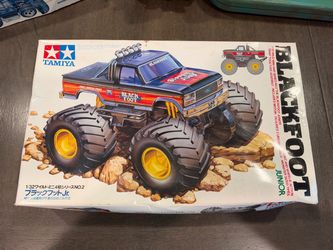 🚙 Vintage Tamiya Blackfoot Junior RC Monster Truck Model Kit 🛻