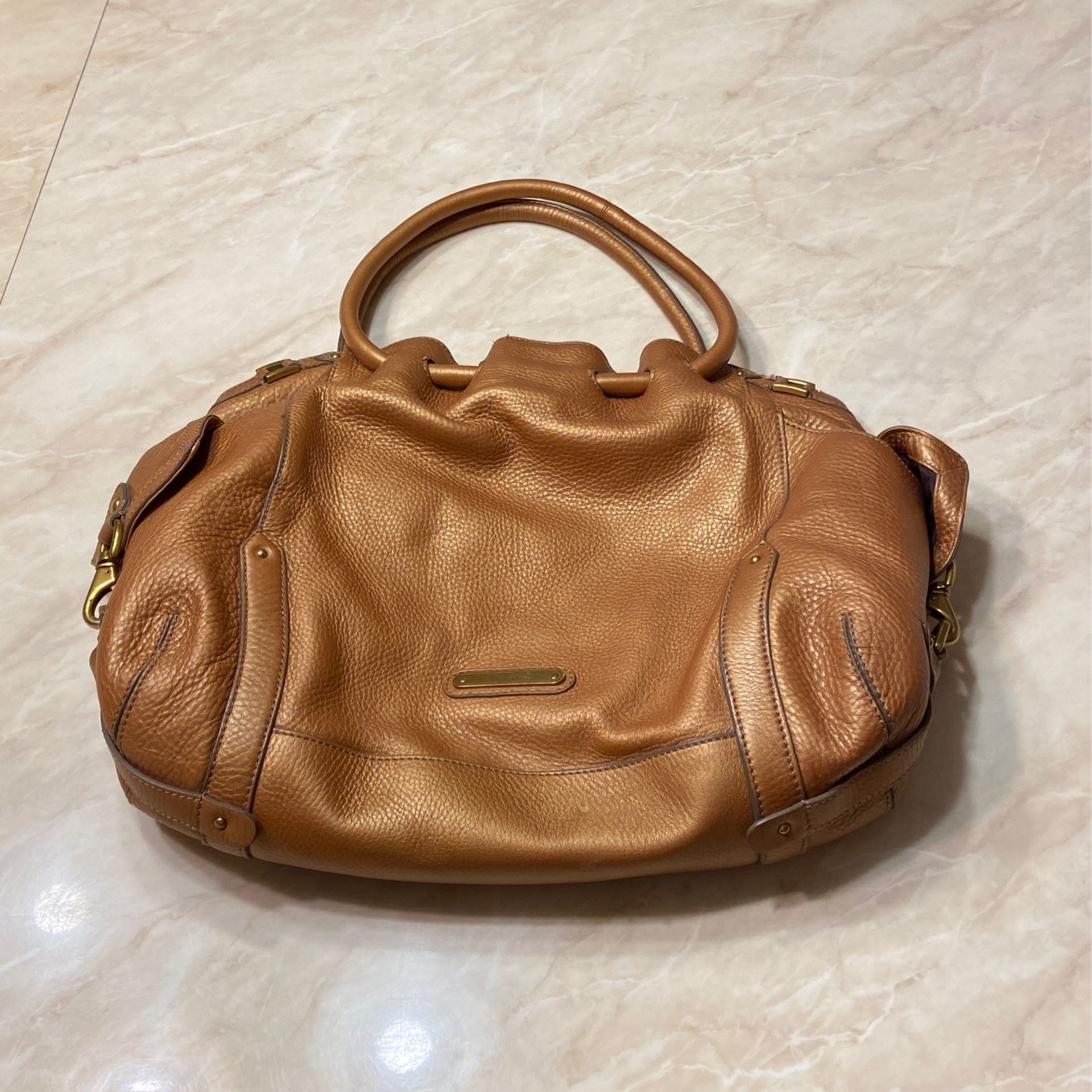 COLE HAAN BUCKET TOTE BRONZE VILLAGE CORE II HANDBAG